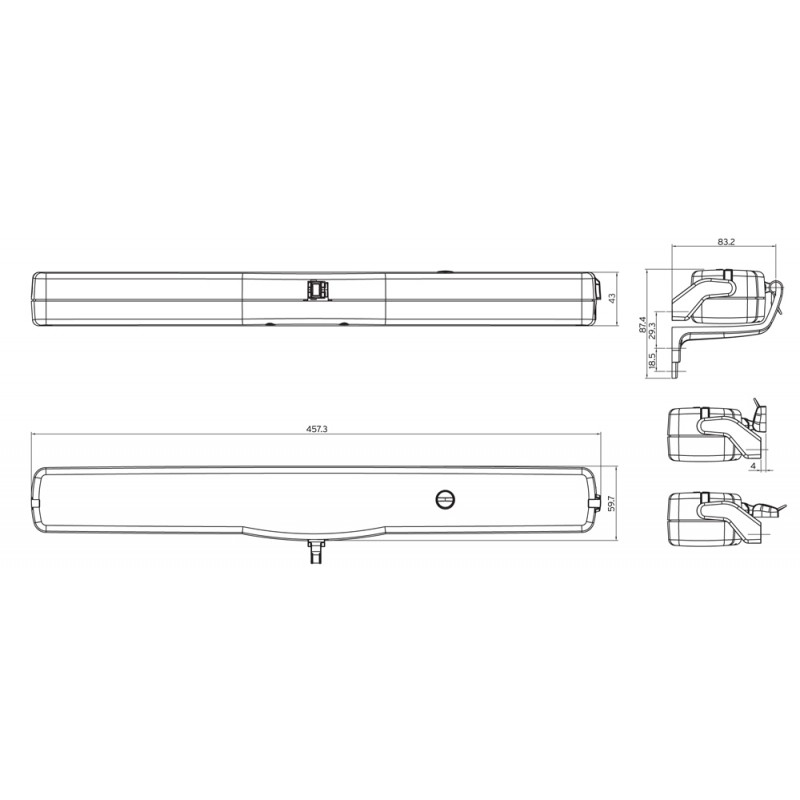 Kato305 Syncro Nekos Chain Actuator 230V 300N Adjustable Stroke till 500mm